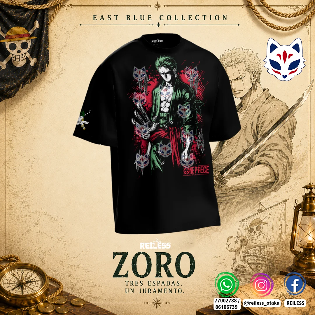 Camiseta One Piece Zoro